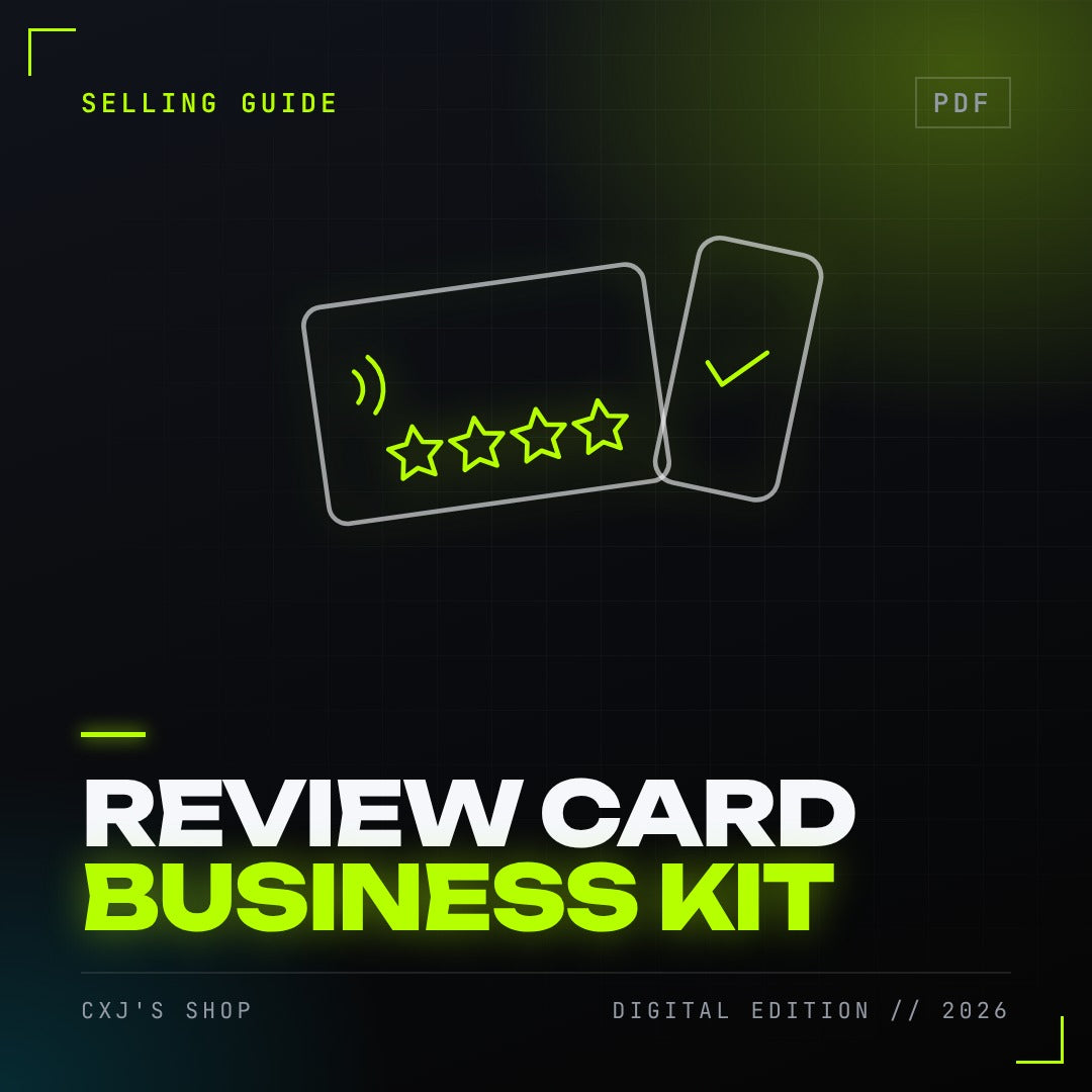 Google Review Card Business Kit